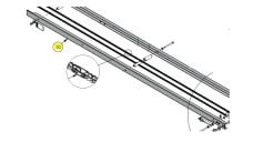 DKS DoorKing 1150-125 Rail-Left, 11ft