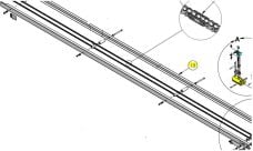 DKS DoorKing 1150-132 Rail-Right, 17ft