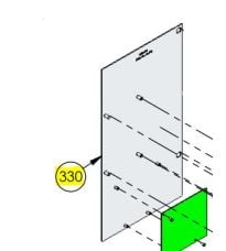 DKS DoorKing 1601-245 Mount Plate for 1601 Battery Back-Up