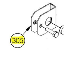 DKS DoorKing 1601-250 Bracket Magnet Holder 1601 Bat