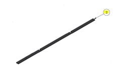DKS DoorKing 1610-015 Rubber Strip 2 "x 6ft length