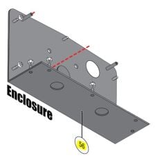 DKS DoorKing 1812-116 Back Plate 1812 Plus