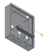 DKS DoorKing 1814-101 Box, Phone Flush