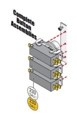 DKS DoorKing 1814-145 Button Assembly Gold  Call