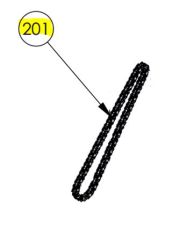 DKS DoorKing 2601-115 Chain #35 x 24 3/4