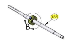DKS DoorKing 2601-120 Shaft 1/2-13 UNC Threaded
