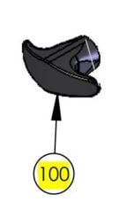 DKS DoorKing 2601-190 Handle Pull Plastic
