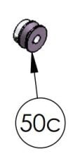 DKS DoorKing 2601-300 Pulley 2" B Belt