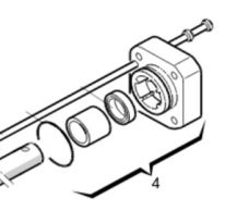 FAAC USA 4994165 Front Flange for 402/422
