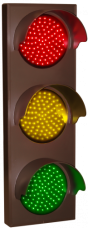 Signal-Tech 5618 Red/Yellow/Green Warning and Safety LED Sign