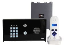 AES 603-PBK-US Pedestal Mount Wireless Audio Intercom with Keypad