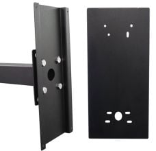 AES ABK-PED-B-PLT Architectural Panel Mounting Plate, Black