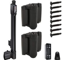 D&D 8000-1025 MagnaLatch Series 3 Hinge w/Safety Gate Latch-Kit, Black