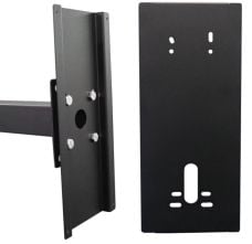AES IBK-PED-B-PLT Imperial panel Black Powder Coated Mounting Plate