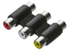 OP-CA543 RCA Female To Female Triple Coupler