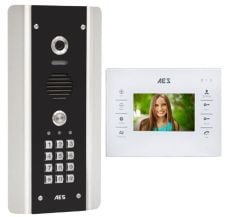 AES STYLUS-VID-ABK-US Architectural intercom w/ keypad & monitor