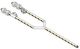 dks-doorking-1602-164-24-3-piece-aluminum-arm-assembly-red-white-reflective-tape-muctd-compliant