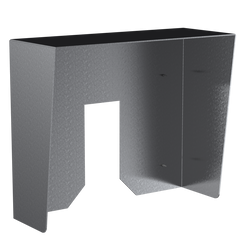 PedestalPro 1512HOO-BUT-001-304 15x12 Stainless Hood