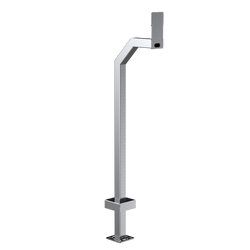 Pedestal Pro 22PE1-2NIP-01-304 48" Stainless Gooseneck Pedestal