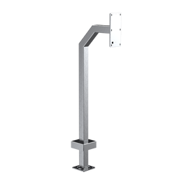 Pedestal Pro 22PE1-2NIP-02-304 42" Stainless Gooseneck Pedestal