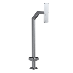 Pedestal Pro 22PE1-2NIP-03-304 42" Stainless Gooseneck Pedestal
