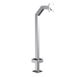 Pedestal Pro 22PE1-2NIP-04-304 42" Stainless Gooseneck Pedestal