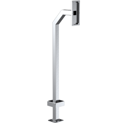 Pedestal Pro 22PE1-AIPH-02-304 48" Steel Gooseneck Pedestal