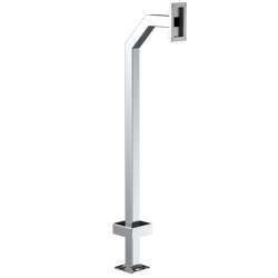 Pedestal Pro 22PE1-AIPH-14-304 48" Steel Gooseneck Pedestal