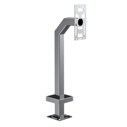 Pedestal Pro 33PE1-2NIP-01-304 42" Stainless Gooseneck Pedestal
