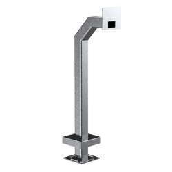Pedestal Pro 33PE1-2NIP-03-304 42" Stainless Gooseneck Pedestal