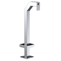 Pedestal Pro 33PE1-2NIP-04-304 42" Stainless Gooseneck Pedestal