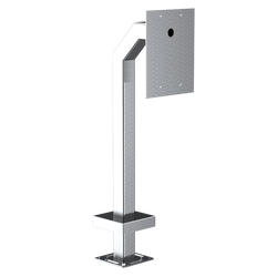  PedestalPro 33PE1-XLG-002-304 48" Stainless Gooseneck Pedestal