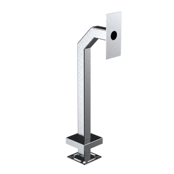 Pedestal Pro 33PE1-ZENI-01-304 42" Heavy Duty Stainless Gooseneck Pedestal