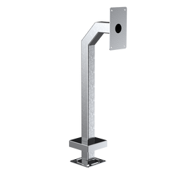 Pedestal Pro 33PE1-ZENI-02-304 42" Heavy Duty Stainless Gooseneck Pedestal