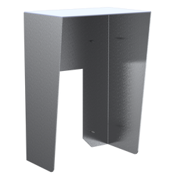 PedestalPro 913HOO-BUT-001-304 9x13 Stainless Hood