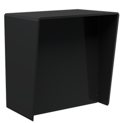 PedestalPro MC-PC-10-E-BLK 10" Square Polycarbonate Housing 12.02"x11.56"x4.33"