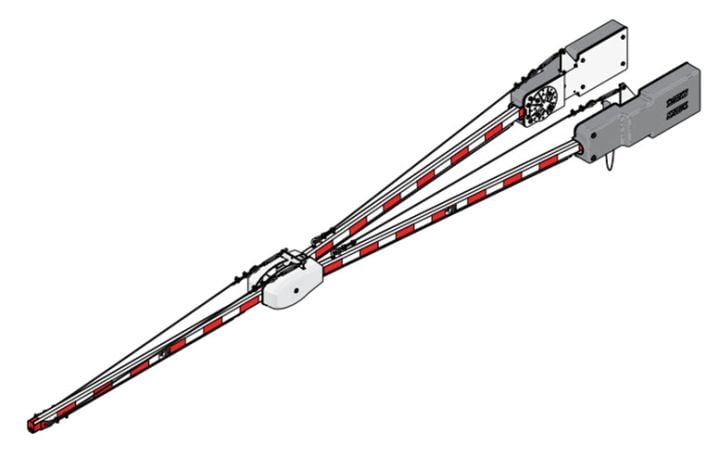 DKS Doorking 1602-284 3 Piece Aluminum Octagonal Arm 24ft