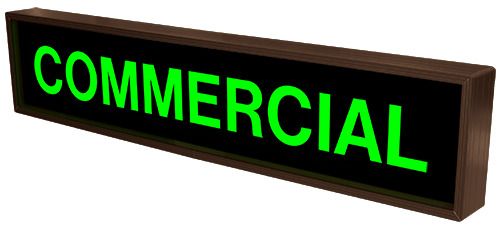 Signal-Tech 25929 "COMMERCIAL" LED Sign