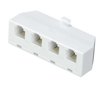 cn-xu-003-rj11-adaptor-4-port-ivory