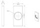 D&D 7525 SureClose Flush Mount Post Bracket-Steel, Weld-On
