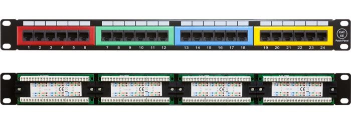 cn-kd-pp5-09-wall-mount-19in-cat5e-patch-pannel-24ports-colored-1u