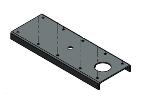 DKS DoorKing 2600-744 Base Pipe Mounting Model 630