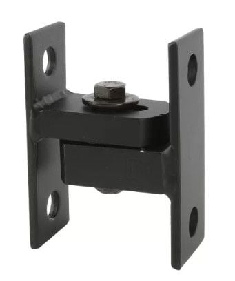 D&D CI3750B Shut It Baby BadAss Bolt-on Gate Hinge, Black