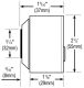Seco-Larm CS-PD535-TAQ Infrared Proximity Sensor, Square